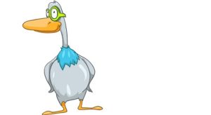 11929353 - cartoon character goose