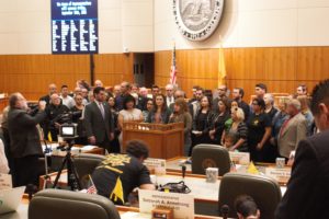 House Democrats and supporters hold press conference at beginning of September 2016, Special Legisaltive Session, arguing they, not Republicans can solve the state's crisis best. 02.14.2017.