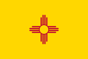 Flag of the State of New Mexico. {Public Domain.}