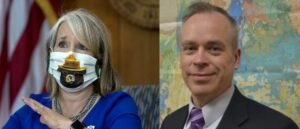 NM Governor Michelle Lujan Grisham and Environment Secretary James Kenney-300x200