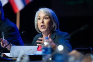 027. Governor Michelle Lujan Grisham, with Governors at Western Governors Annual Meeting, June 26, 2023. j45lBE4d